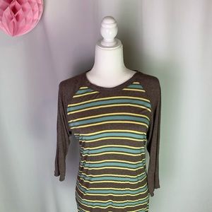 LulaRoe Stripped Cotton Tee